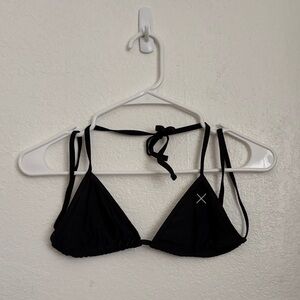 BOUTINE LA Black Triangle Bikini II Top, manhattan black